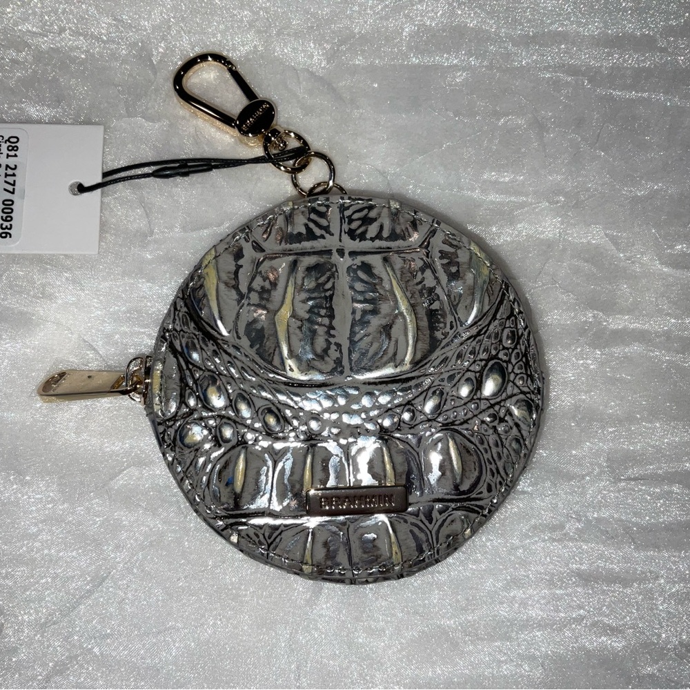 Brahmin Circle Coin, Chrome Melbourne, NWT